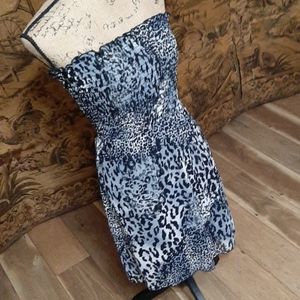 Leopard tube top dress M